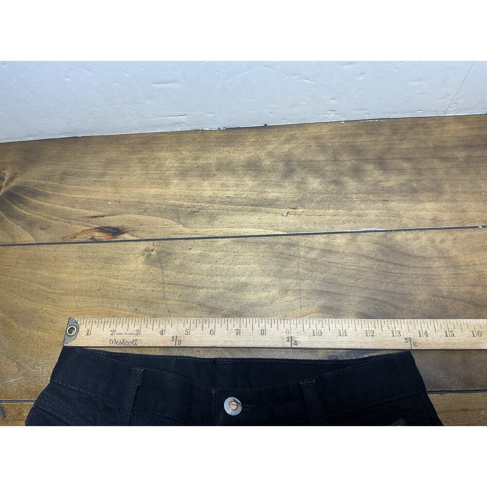 Vintage Rockies Western Mom High-waisted Bare Back Studded Black Jeans-7/8 XLong - Picture 8 of 10